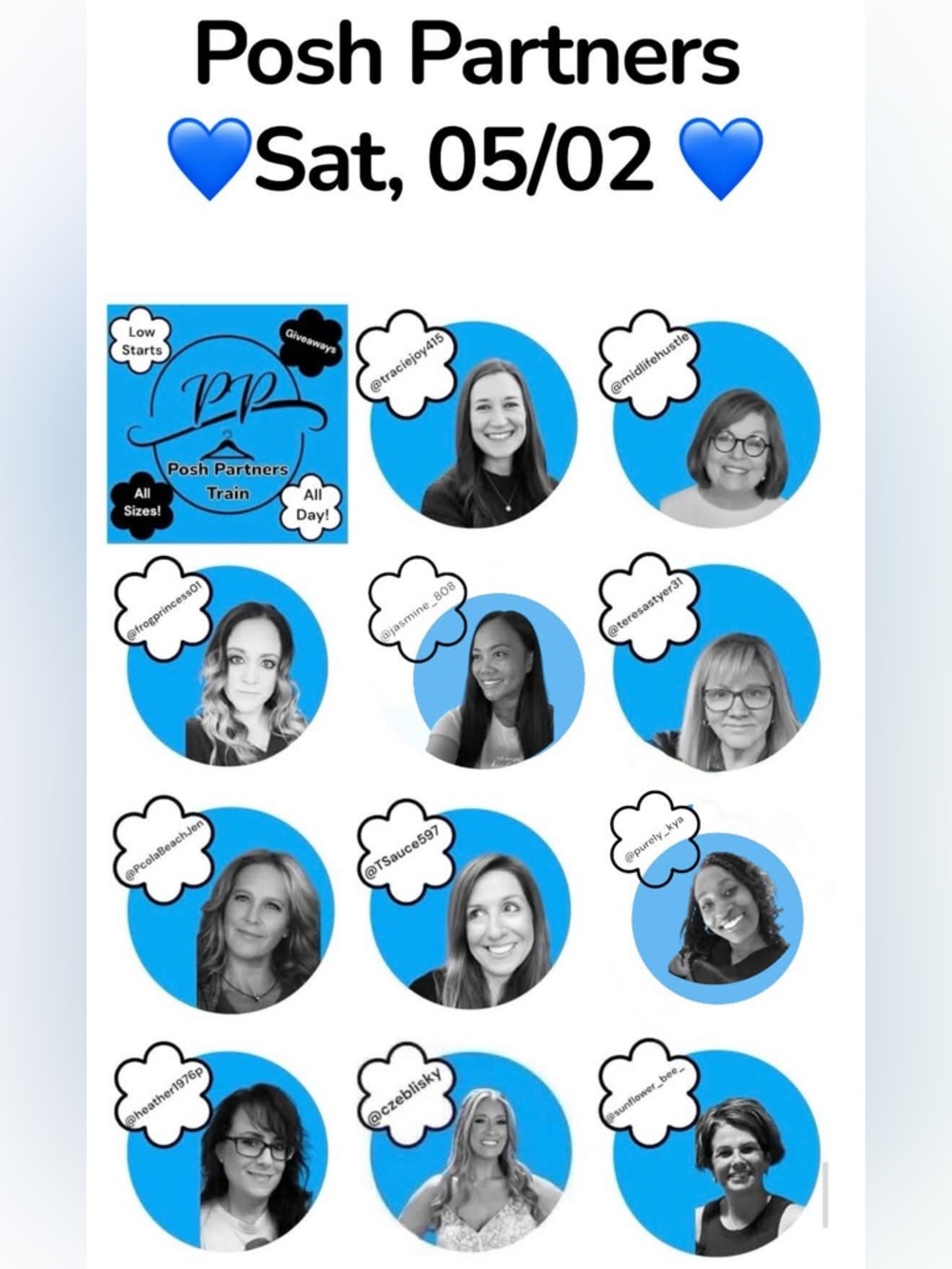 💙 Posh Partners 5/2 💙 Congrats, You Won a Fab Item 🌻 🐝Thank You 🫶🏻 Dawn